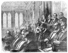 The Strangers Gallery in the House of Commons, 1857. Creator: Unknown