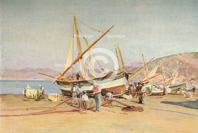 'The Strand at Sestri Levante', c1910, (1912). Artist: Walter Frederick Roofe Tyndale.