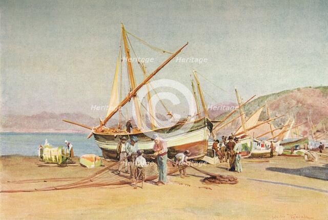'The Strand at Sestri Levante', c1910, (1912). Artist: Walter Frederick Roofe Tyndale.