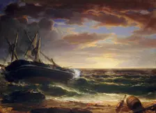 The Stranded Ship, 1844. Creator: Asher Brown Durand