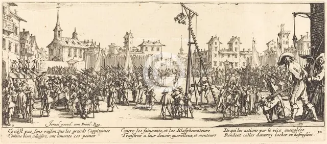 The Strappado, c. 1633. Creator: Jacques Callot.
