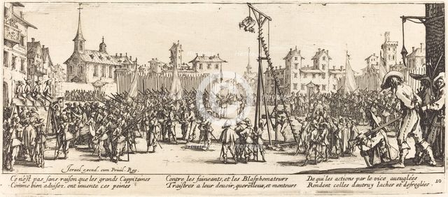 The Strappado, c. 1633. Creator: Jacques Callot.