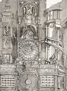 The Strasbourg Cathedral Astronomical Clock, 1574. Creator: Tobias Stimmer