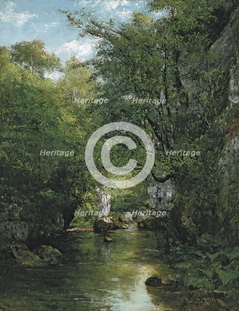 The Stream. Artist: Courbet, Gustave (1819-1877)