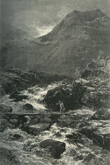 The Stream from Llyn Idwal c1870
