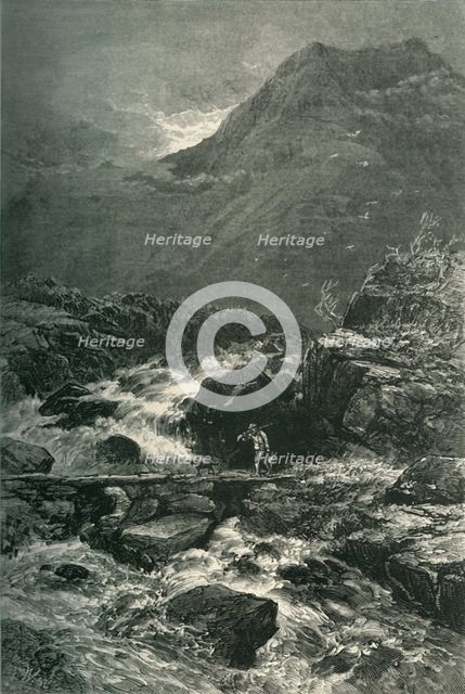 'The Stream from Llyn Idwal', c1870.