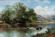 The Stream in Summer Time 1887, (1912).Artist: Benjamin Williams Leader