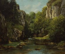 The Stream of the Black Well, 1872-1877. Creator: Gustave Courbet