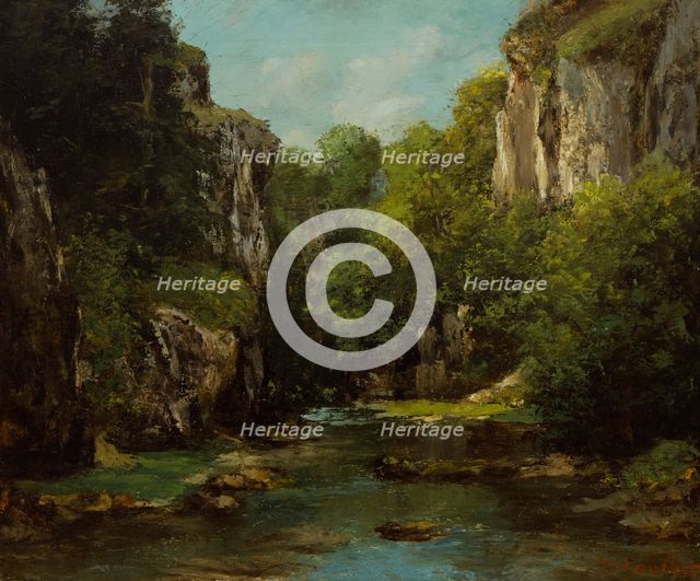 The Stream of the Black Well, 1872-1877. Creator: Gustave Courbet.