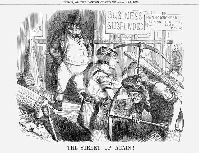 'The Street Up Again!', 1859. Creator: Unknown.