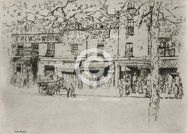 The Street, Chelsea Embankment, 1888-89. Creator: Theodore Roussel.