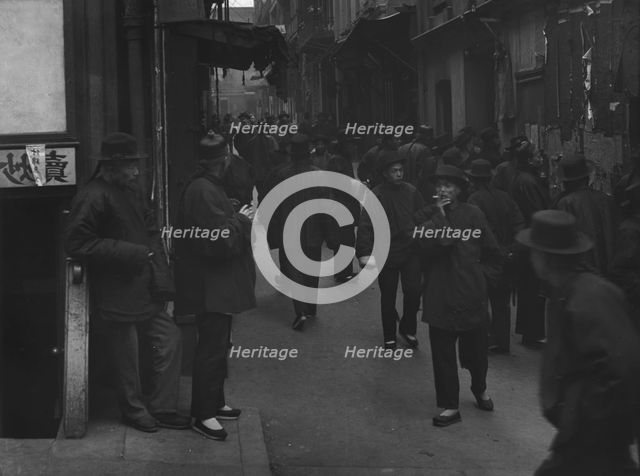 The street of the gamblers (by day), Chinatown, San Francisco, between 1896 and 1906. Creator: Arnold Genthe.