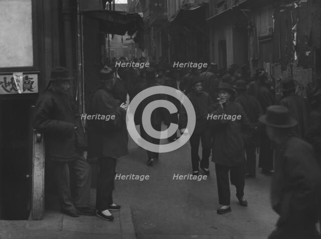 The street of the gamblers (by day), Chinatown, San Francisco, between 1896 and 1906. Creator: Arnold Genthe.
