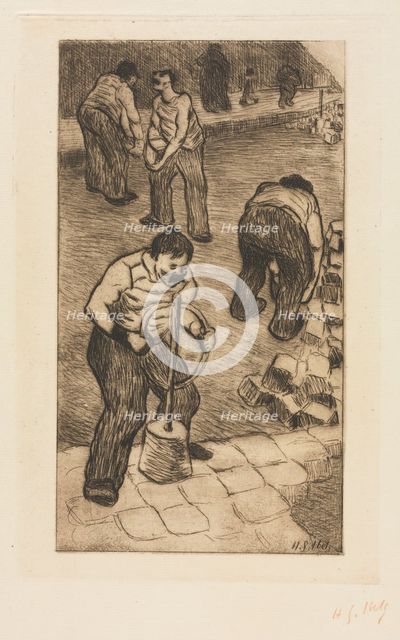 The Street Pavers, 1894. Creator: Henri Gabriel Ibels (French, 1867-1936).