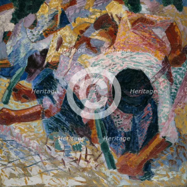 The Street Pavers, 1914. Creator: Umberto Boccioni.