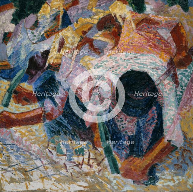 The Street Pavers, 1914. Creator: Umberto Boccioni.