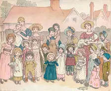 The Street Show c1892, (1906). Creator: Catherine Greenaway