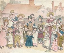 The Street Show c1892, (1906). Creator: Catherine Greenaway