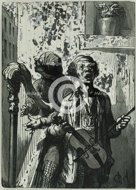 The Street Singers, 1862. Creator: Charles Maurand.