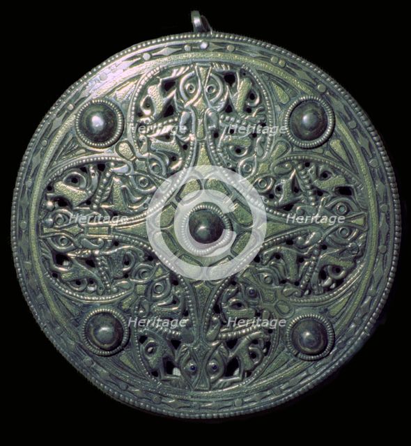 The Strickland Brooch, Anglo-Saxon, mid-9th century. Artist: Unknown