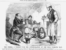 The Strike, a Subject for the Consideration of the Real Working Man 1859. Creator: Unknown