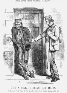 The Strike - Hitting him Hard 1861. Creator: Unknown