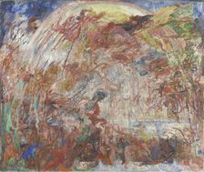 The Striking Down of the Rebel Angels and the Dragon with Seven Heads, or The Fall of the..., 1889. Creator: James Ensor