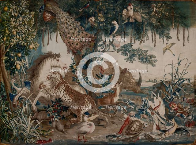 The Striped Horse. From the Series "The New Indies". Gift from King Louis XVI to the..., 1780-1781. Creator: Anonymous master.
