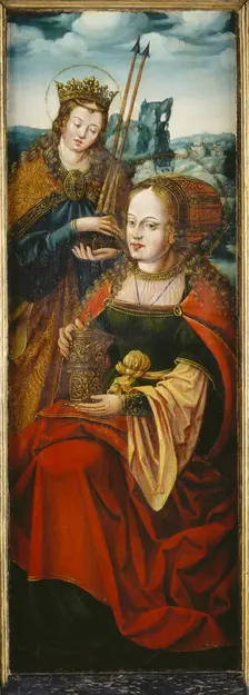 The Sts. Magdalen and Ursula right wing of an altarpiece, c1545-1550. Creator: Anton Woensam