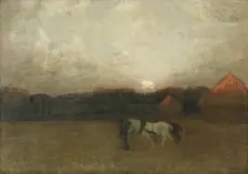 The Stubble Field, c. 1909. Creator: Henry Golden Dearth (American, 1864-1918)