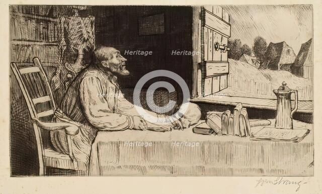 The Student, 1889. Creator: William Strang.