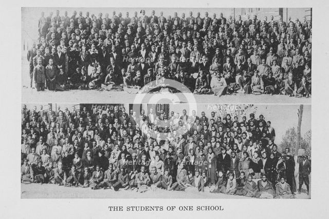 The students of one school, 1922. Creator: Unknown.