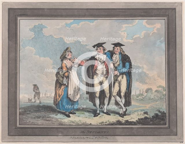 The Students, January 1, 1793., January 1, 1793. Creator: Thomas Rowlandson.