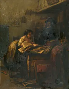 The Studio, 1851. Creator: Jan August Hendrik Leys