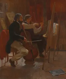 The Studio, 1867. Creator: Winslow Homer