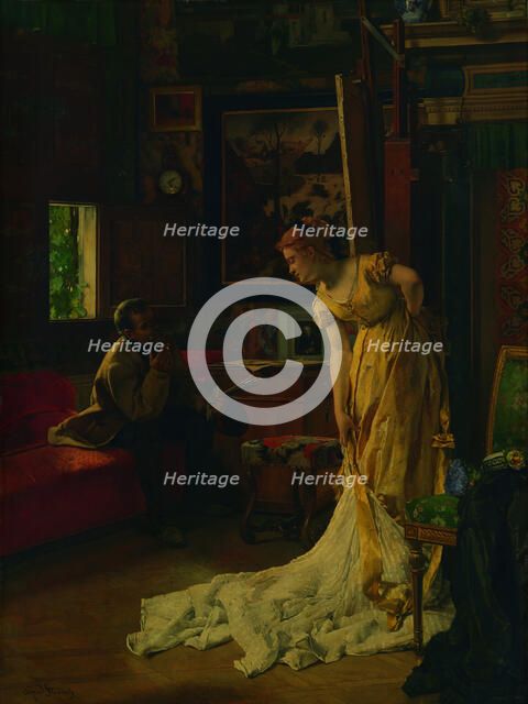 The studio, 1869. Creator: Stevens, Alfred (1823-1906).