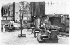 The Studio c1880-1882.Artist: Alexandre Cabanel