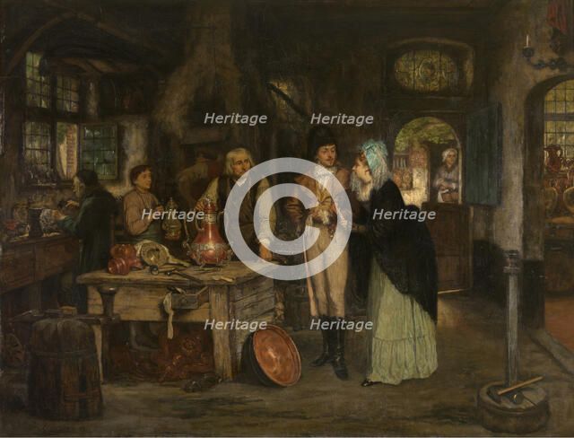 The Studio of Geert de Winter, 1862. Creator: Willem Linnig I.