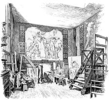 The studio of Paul-Jacques-Aime Baudry, c1880-1882