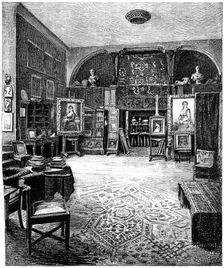 The studio of Sir Frederic Leighton, c1880-1882