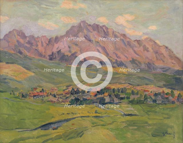 The Sub-Tatran Village - Mengusovce, around 1935. Creator: Gustav Mally.
