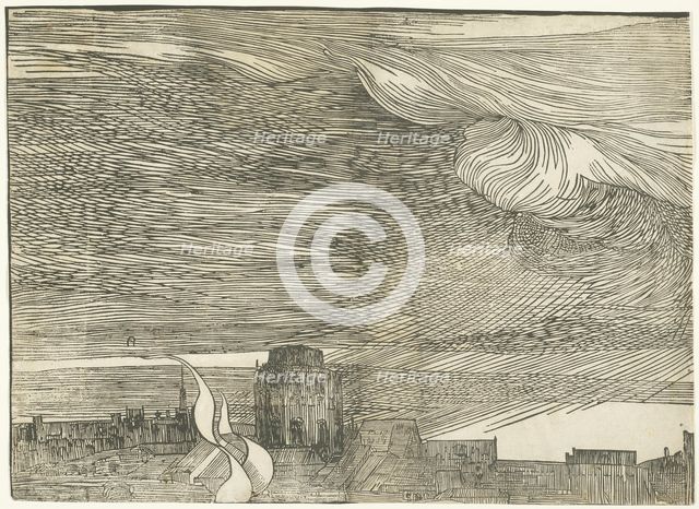 The Submersion of Pharaoh's Army in the Red Sea, c. 1515, printed 1549. Creator: Unknown.