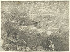 The Submersion of Pharaoh's Army in the Red Sea, c. 1515, printed 1549. Creator: Unknown