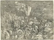 The Submersion of Pharaoh's Army in the Red Sea, c. 1515, printed 1549. Creator: Unknown