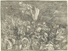 The Submersion of Pharaoh's Army in the Red Sea, c. 1515, printed 1549. Creator: Unknown