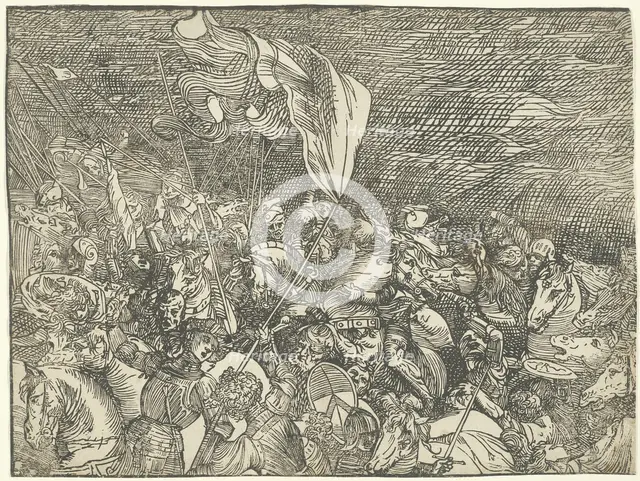 The Submersion of Pharaoh's Army in the Red Sea, c. 1515, printed 1549. Creator: Unknown.
