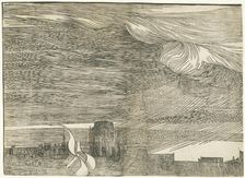 The Submersion of Pharaoh's Army in the Red Sea, c. 1515, printed 1549. Creator: Unknown
