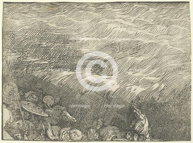 The Submersion of Pharaoh's Army in the Red Sea, c. 1515, printed 1549. Creator: Unknown.