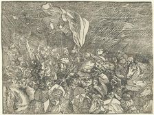 The Submersion of Pharaoh's Army in the Red Sea, c. 1515, printed 1549. Creator: Unknown