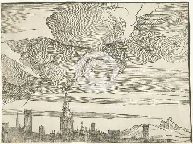 The Submersion of Pharaoh's Army in the Red Sea, c. 1515, printed 1549. Creator: Unknown.